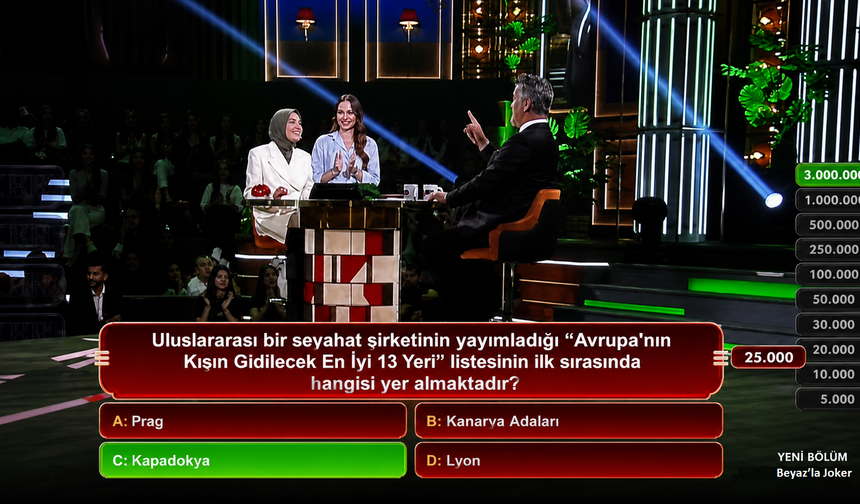 Beyaz’la Joker’de Kapadokya Sorusu!