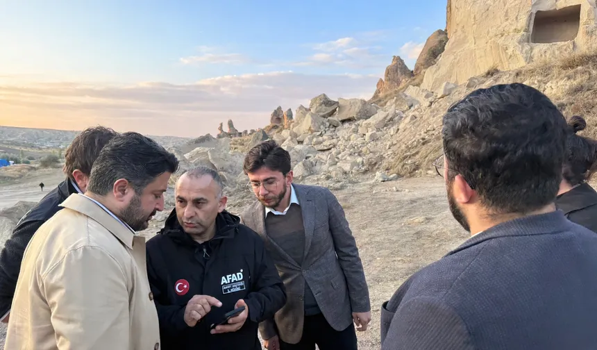 Göreme’deki Afet Bölgesine Çalışkan’dan Ziyaret
