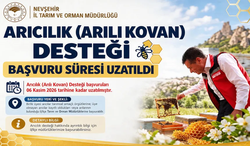 Nevşehir’de Arıcılık Desteği Başvurularında Son Tarih 6 Kasım’a Uzatıldı