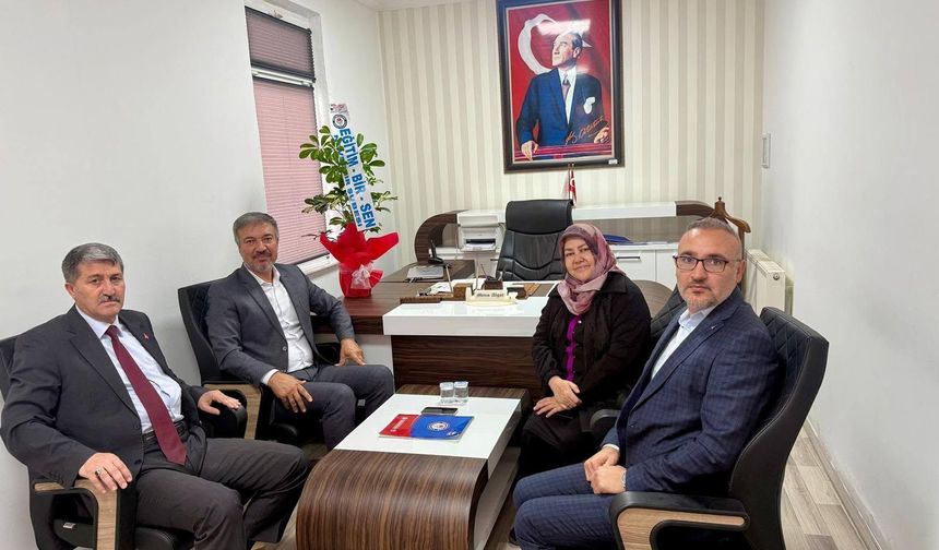 Nevşehir Eğitim-Bir-Sen’den Hacıbektaş’ın Yeni Milli Eğitim Müdürüne Ziyaret