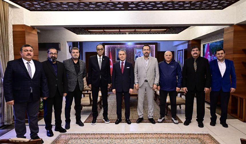 Vali Kök, ASKF Heyetini Kabul Etti