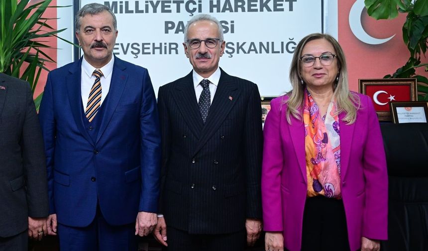 Bakan Uraloğlu’ndan MHP Nevşehir İl Başkanlığı’na Ziyaret