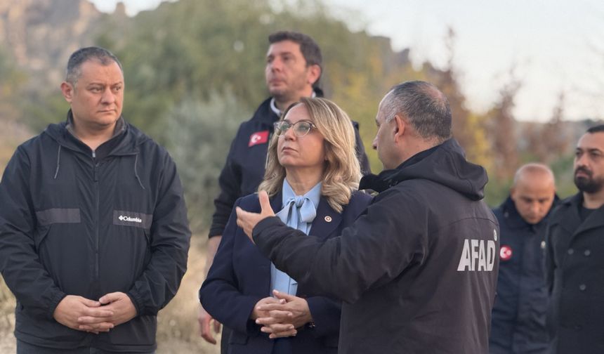 Kılıç’tan Göreme’deki afet bölgesinde inceleme