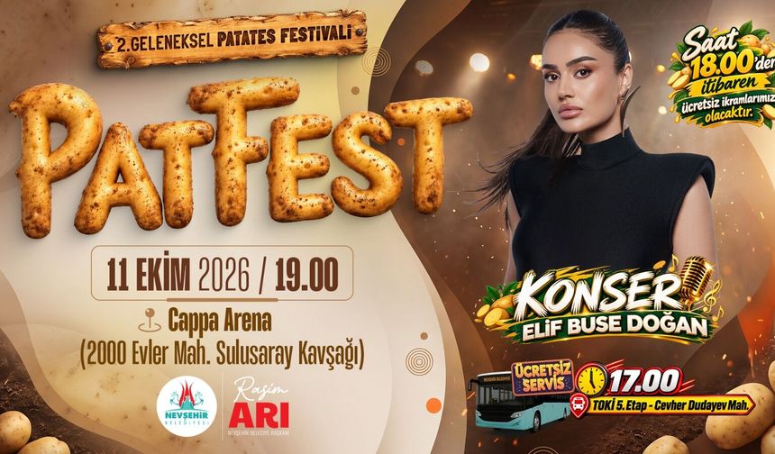 Nevşehir’de Patates Festivali Başlıyor