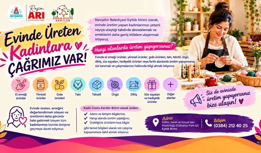 Kadınlar Üretecek, Nevşehir Kazanacak!