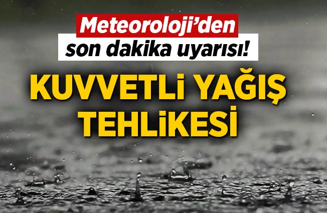 Meteoroloji'den Nevşehir'e kuvvetli yağmur ve dolu uyarısı