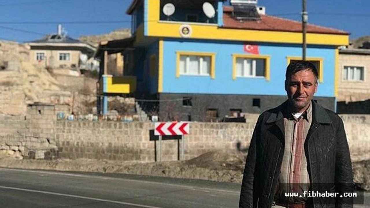 Nevsehir De Fanatik Fenerli Evini Sari Laciverte Boyadi H78550 8B685