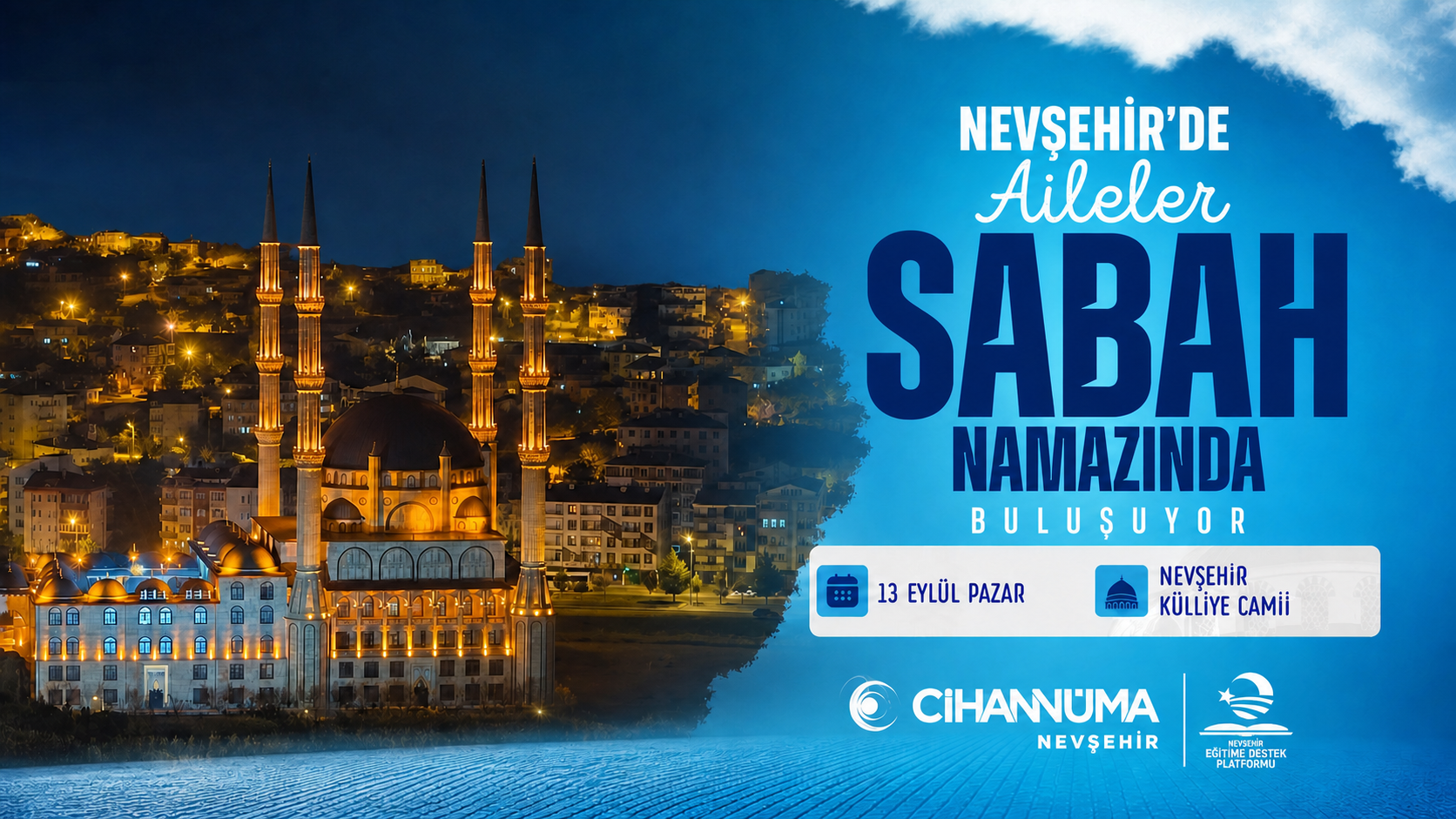 Nevşehir’de Aileler Sabah Namazında Buluşuyor