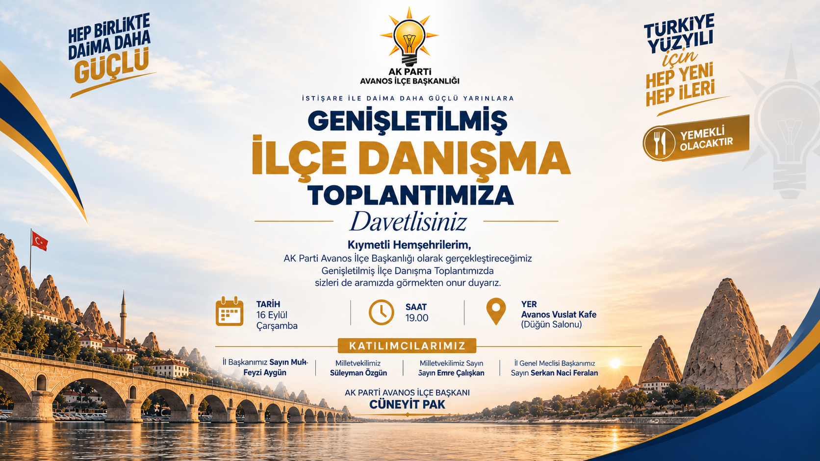 AK Parti Avanos’ta Genişletilmiş İlçe Danışma Toplantısı Düzenleniyor