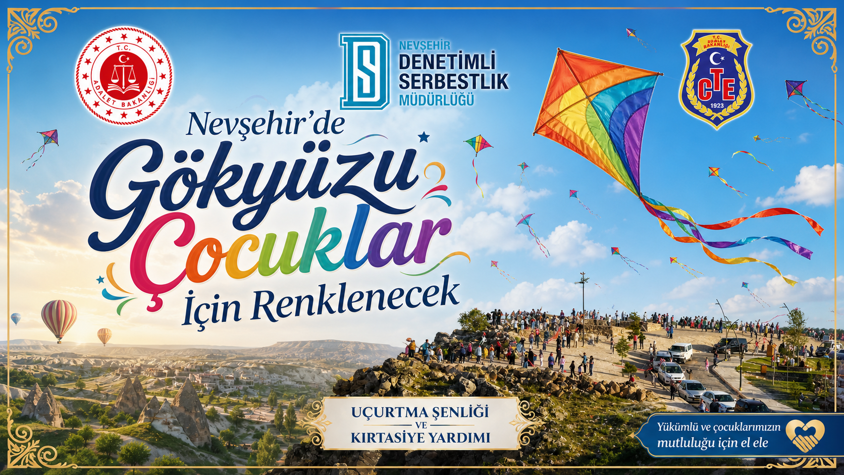 Nevşehir’de Çocuklar İçin Uçurtmalar Gökyüzüne Yükselecek