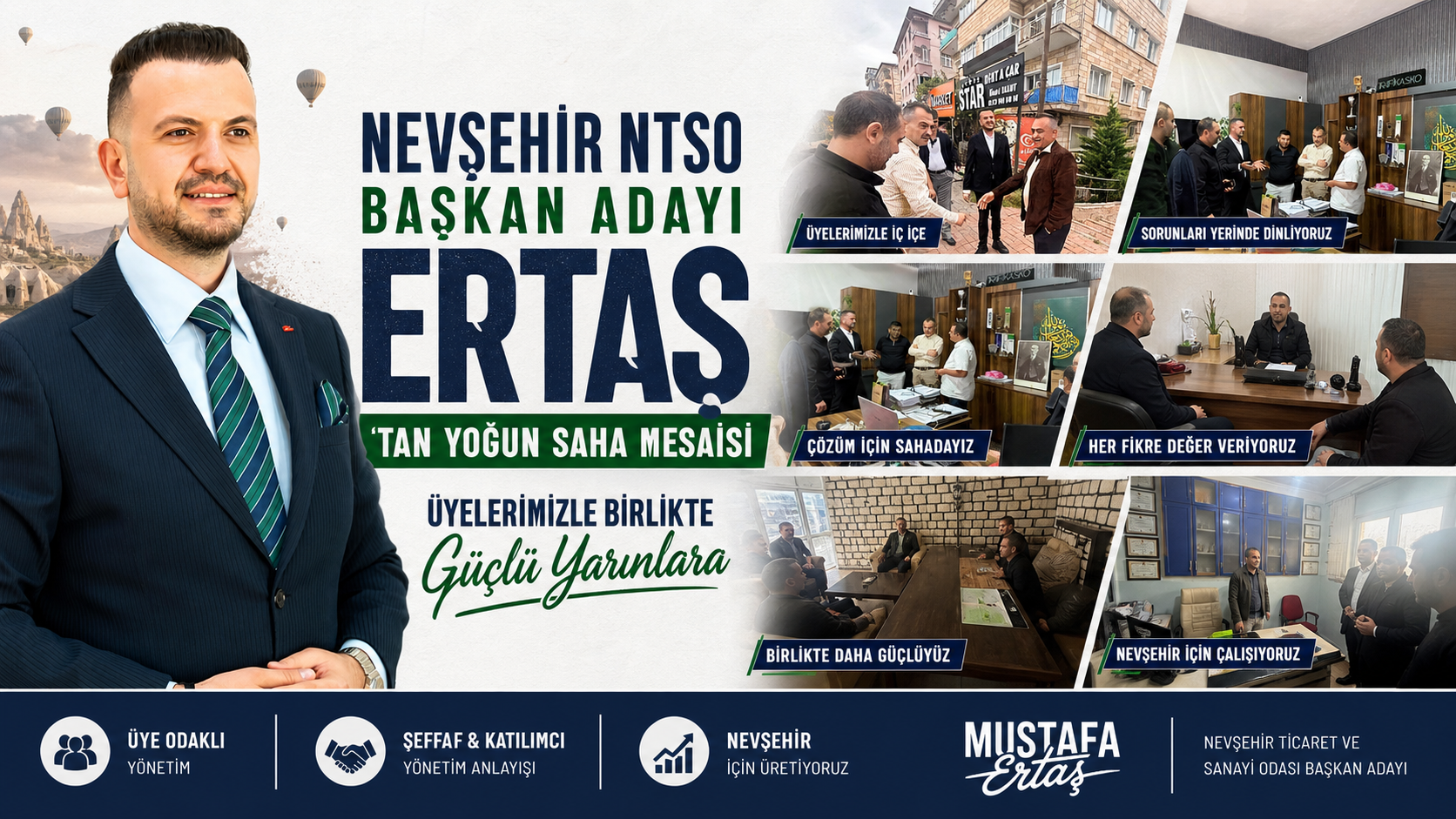 NTSO Başkan Adayı Ertaş’tan Yoğun Saha Mesaisi