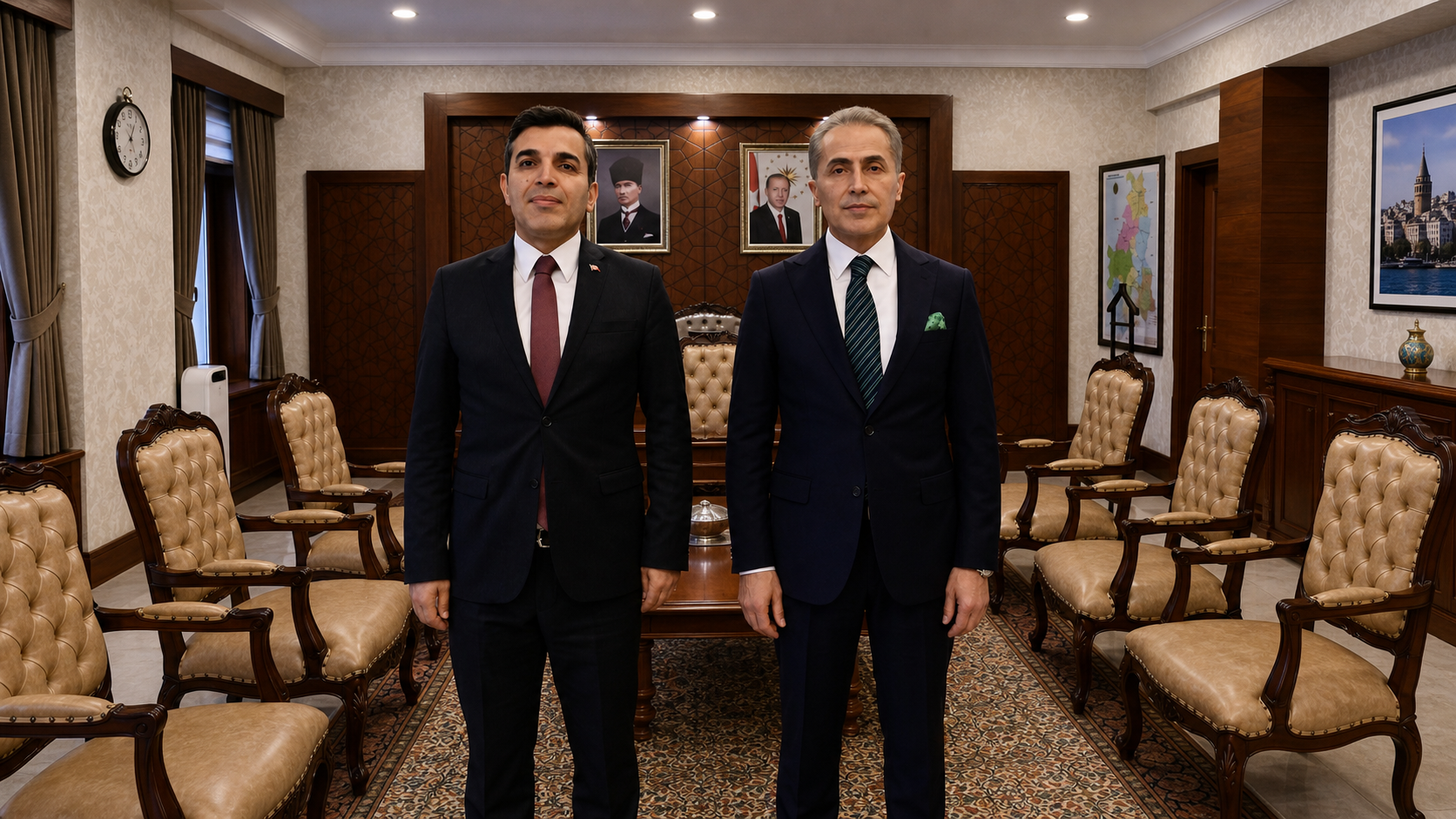 Vali Kök, Nevşehir’in Yeni Emniyet Müdürü Sinan Dallı’yı Kabul Etti
