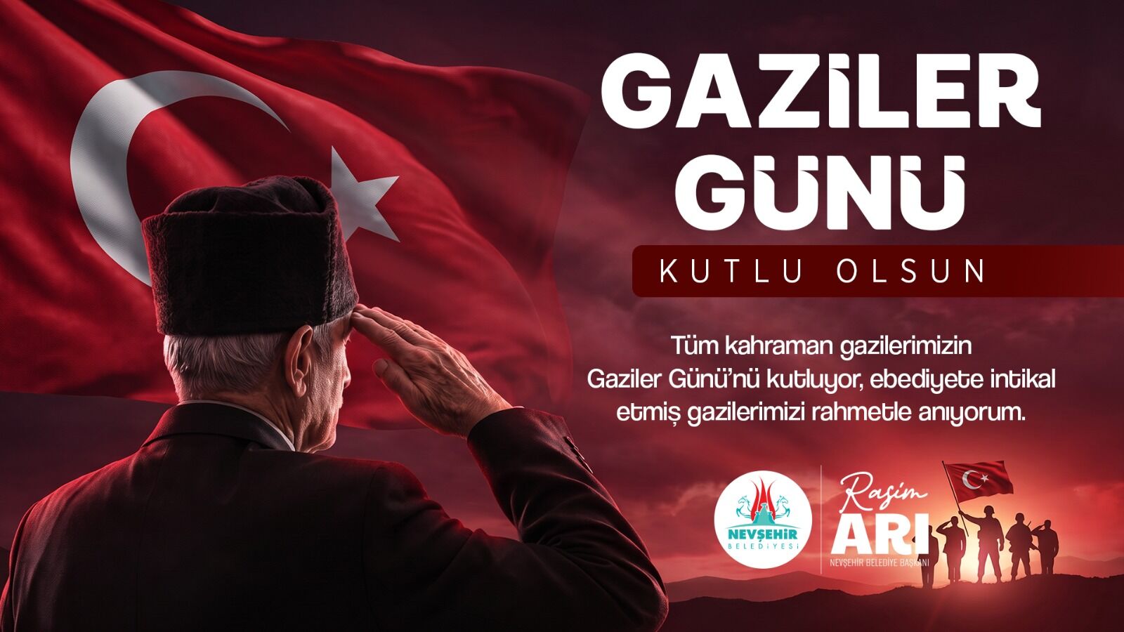 Nevşehir Belediye Başkanı Rasim Arı’dan Gaziler Günü Mesajı
