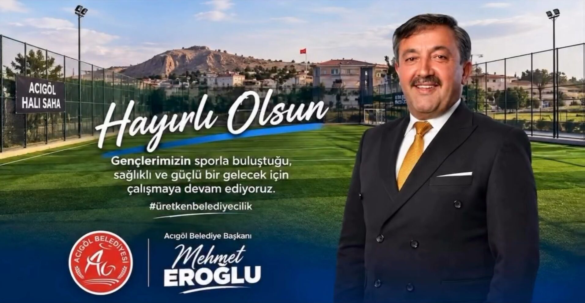 Acıgöl’de Yeni Halı Saha Projesi Tamamlandı