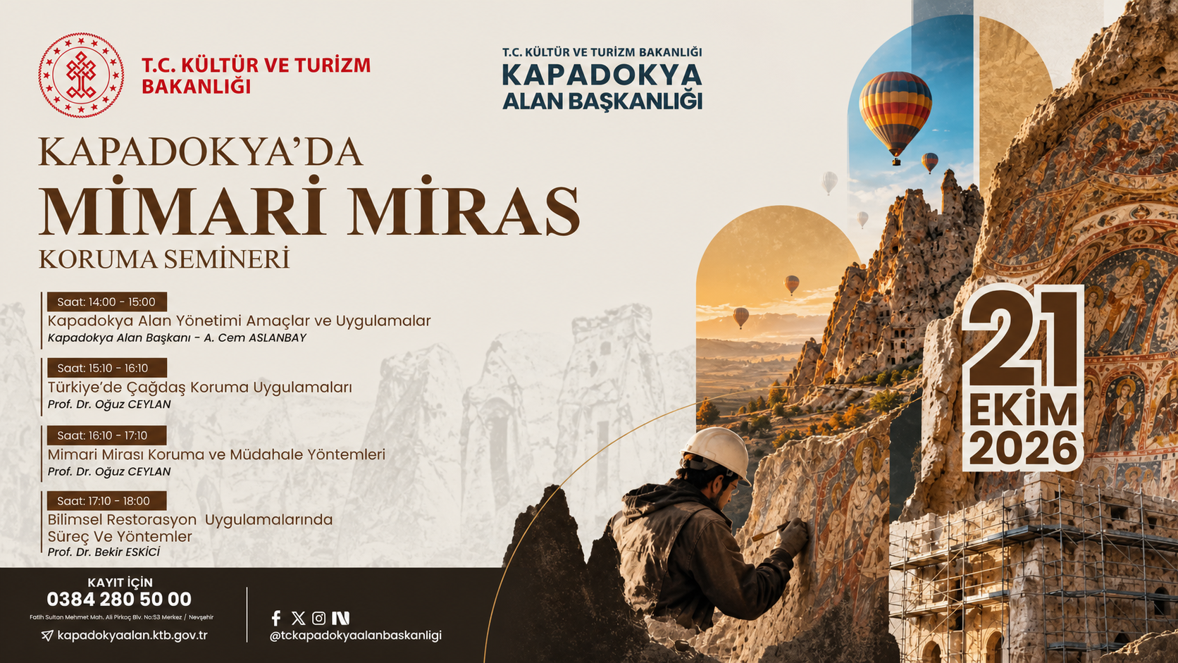 Kapadokya mimarisi için koruma semineri