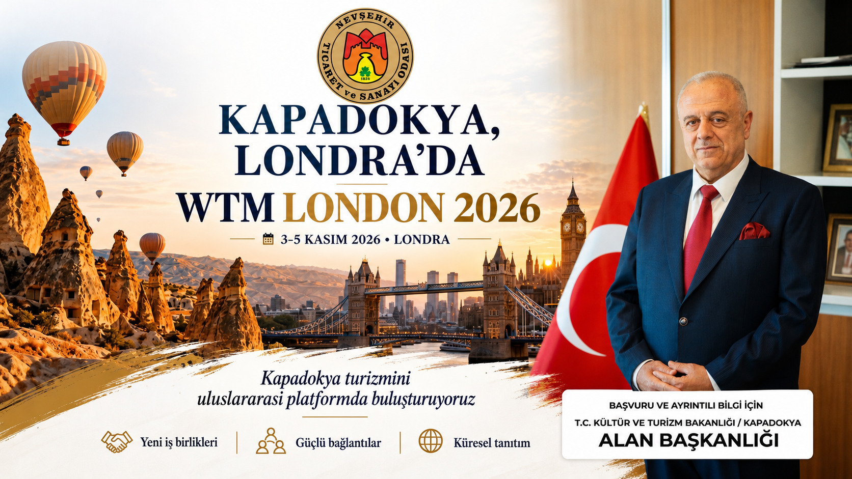 NTSO Başkanı Öbekli’den Kapadokya Turizmcilerine Londra Çağrısı!
