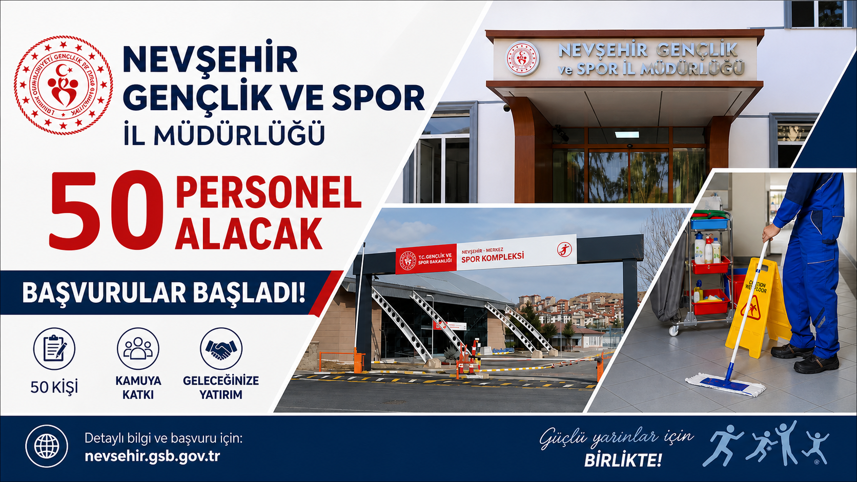 Nevşehir’de 50 Temizlik Personeli Alınacak!